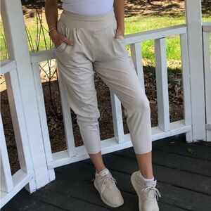 Tan workout pants